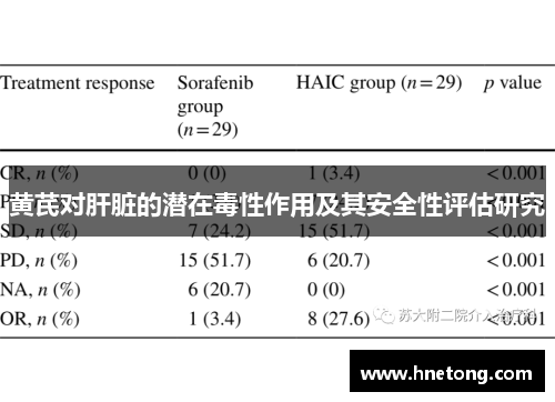 黄芪对肝脏的潜在毒性作用及其安全性评估研究